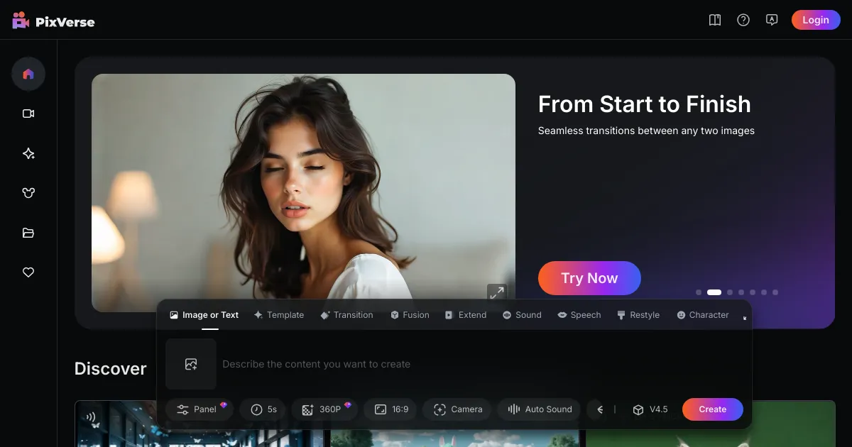 Pixverse AI - Image to Video Generator Tool