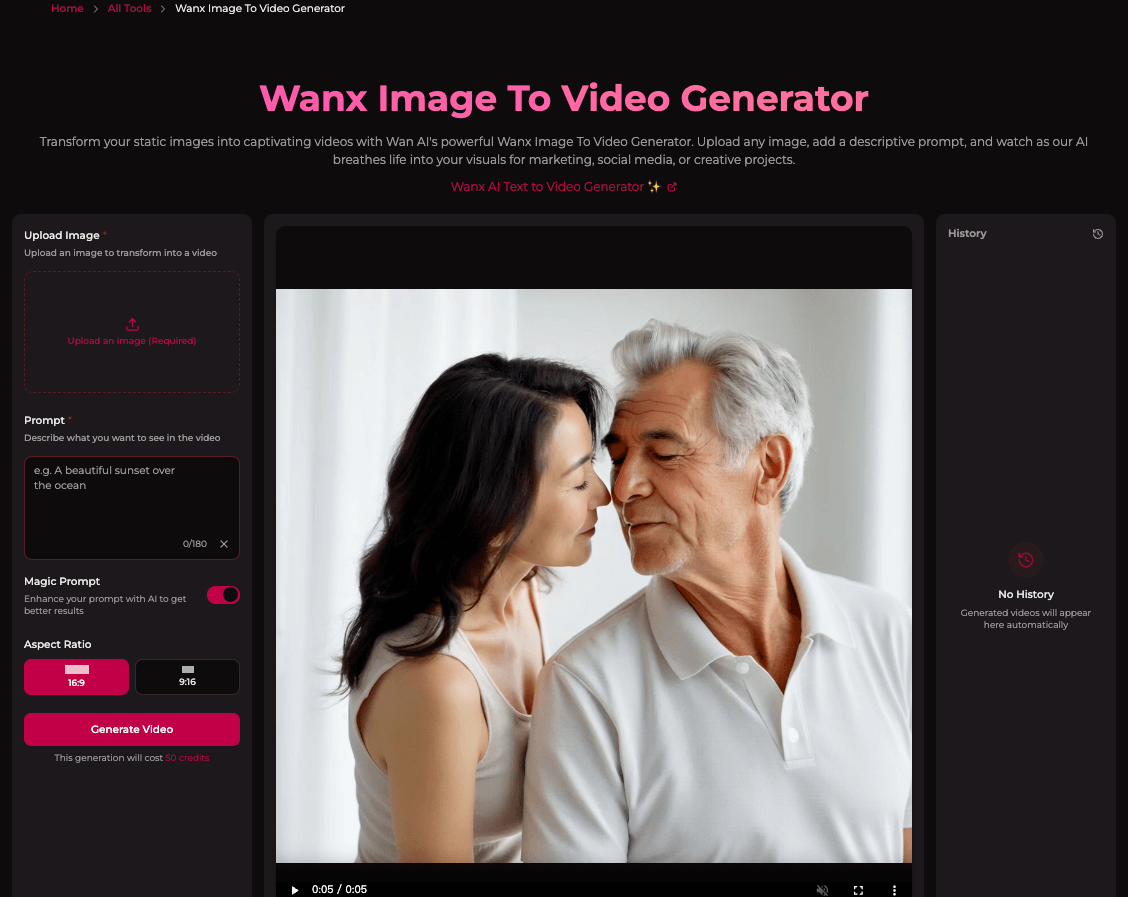 WanX Image to Video Generator